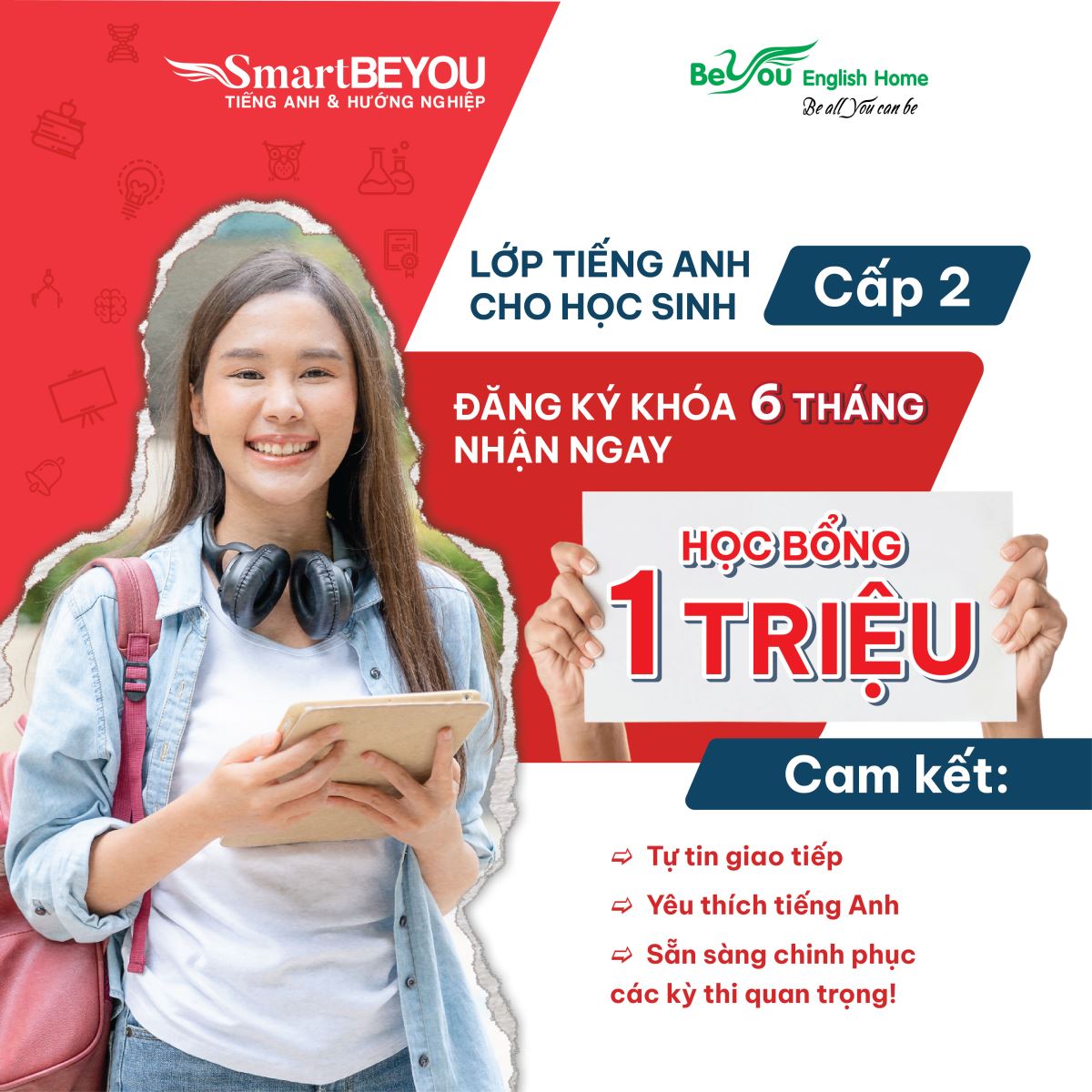 TUYỂN SINH KHÓA TIẾNG ANH CẤP 2 🎉